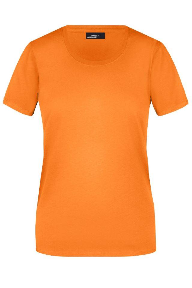 Ladies' Basic-T Leicht tailliertes T-Shirt aus Single-Jersey orange, Gr. 3XL