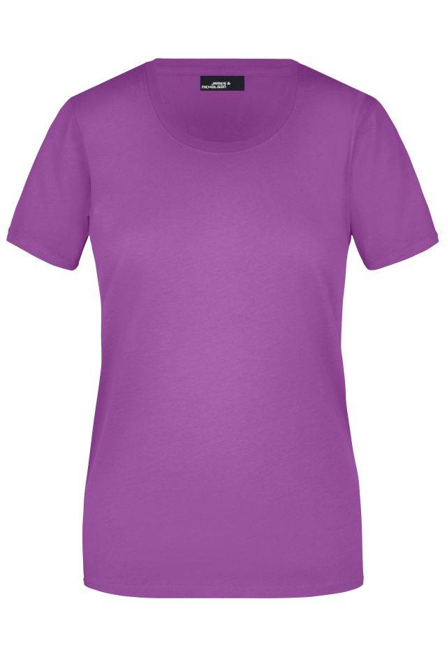 Ladies' Basic-T Leicht tailliertes T-Shirt aus Single-Jersey lila, Gr. XXL
