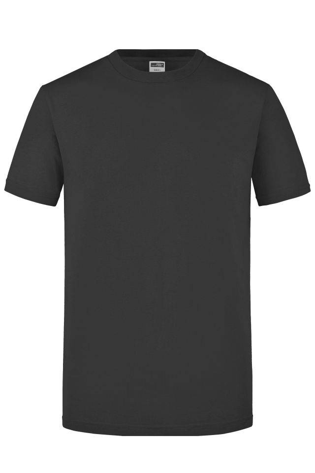Men's Slim Fit-T Figurbetontes Rundhals-T-Shirt grau, Gr. XXL