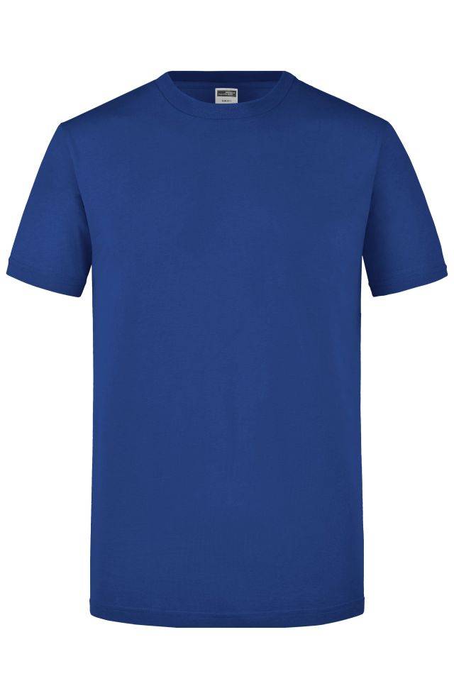 Men's Slim Fit-T Figurbetontes Rundhals-T-Shirt blau, Gr. M