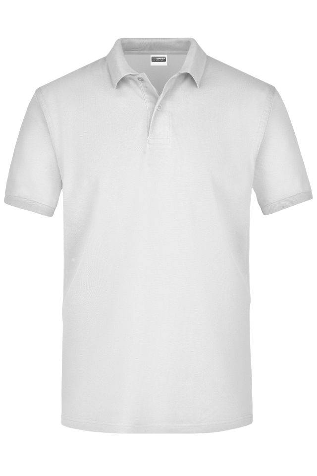 Basic Polo Kurzarm Poloshirt mit hohem Tragekomfort weiß, Gr. S