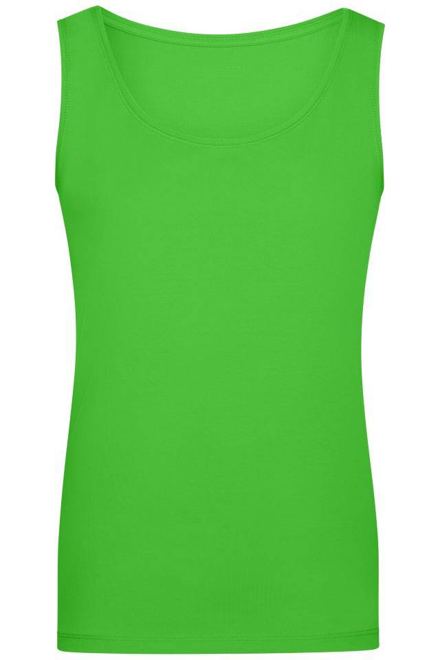 Ladies' Elastic Top Klassiches Tank-Top grün, Gr. L