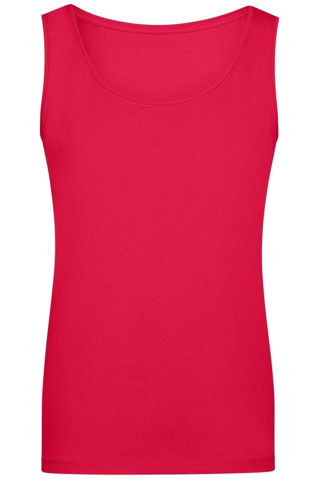 Ladies' Elastic Top Klassiches Tank-Top pink, Gr. M