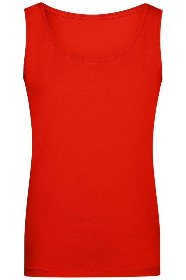 Ladies' Elastic Top Klassiches Tank-Top rot, Gr. XL