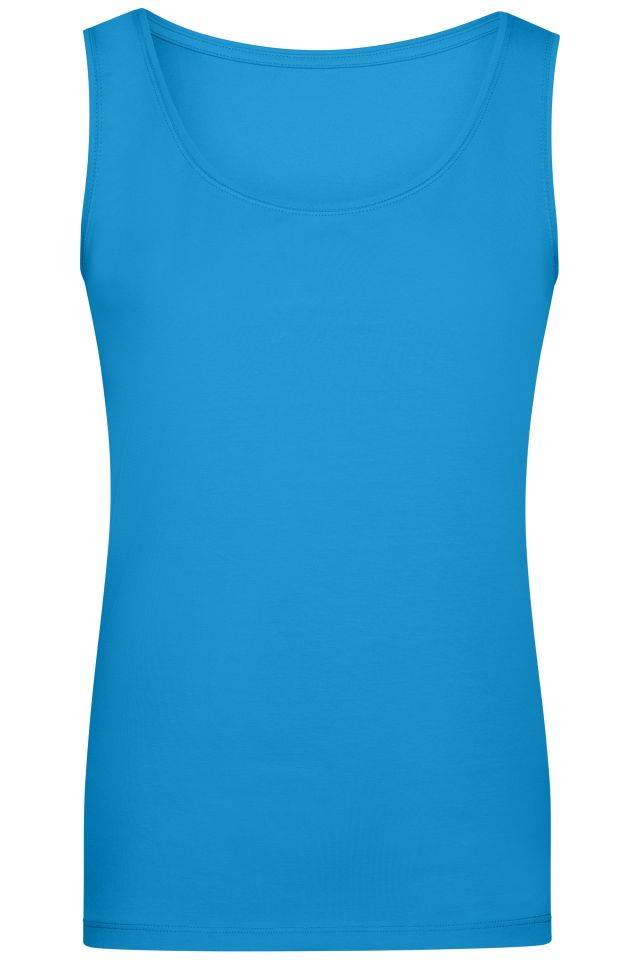 Ladies' Elastic Top Klassiches Tank-Top blau, Gr. L