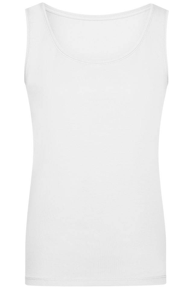 Ladies' Elastic Top Klassiches Tank-Top weiß, Gr. S