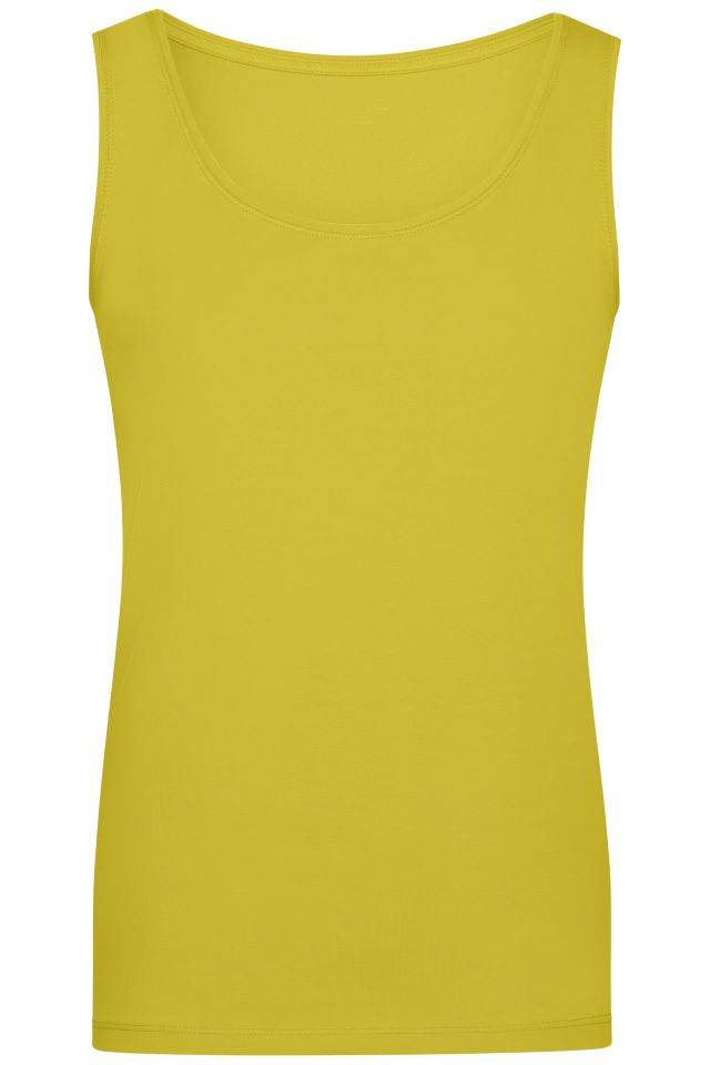 Ladies' Elastic Top Klassiches Tank-Top gelb, Gr. XL