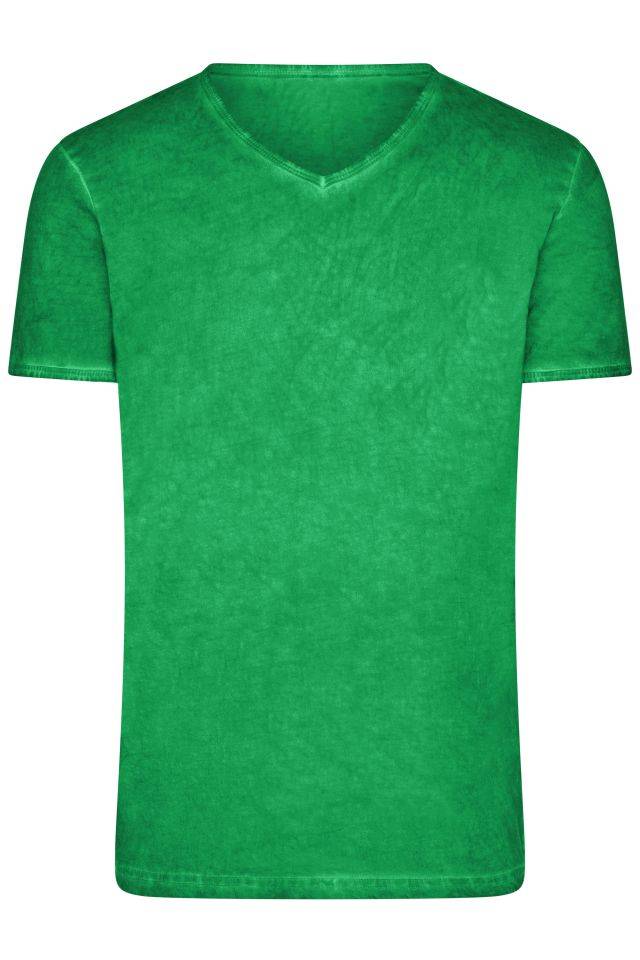 Men's Gipsy T-Shirt Trendiges T-Shirt mit V-Ausschnitt grün, Gr. XXL