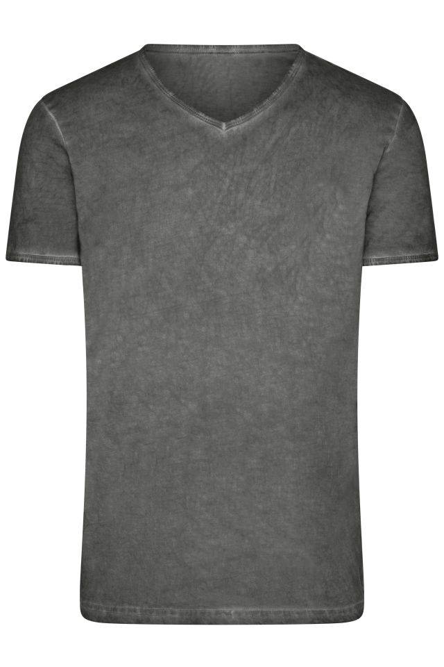 Men's Gipsy T-Shirt Trendiges T-Shirt mit V-Ausschnitt grau, Gr. XL