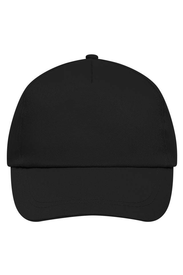 5 Panel Promo Cap Lightly Laminated Promo Cap mit leicht laminiertem Frontpanel schwarz, Gr. one size