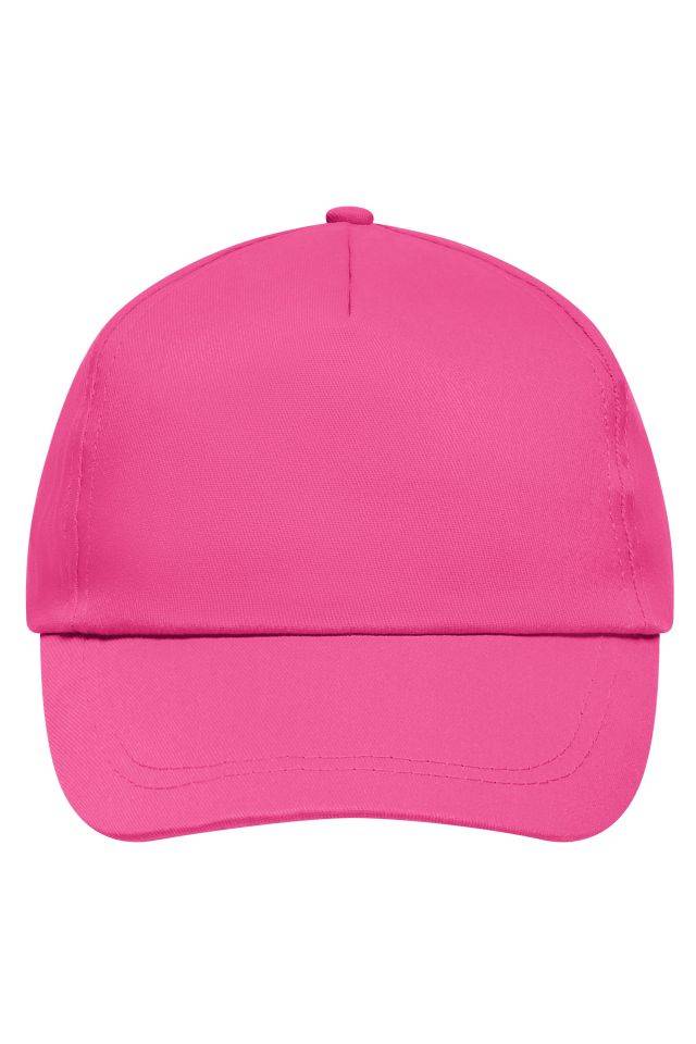 5 Panel Promo Cap Lightly Laminated Promo Cap mit leicht laminiertem Frontpanel pink, Gr. one size