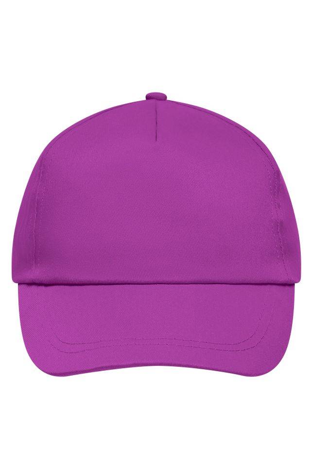 5 Panel Promo Cap Lightly Laminated Promo Cap mit leicht laminiertem Frontpanel lila, Gr. one size