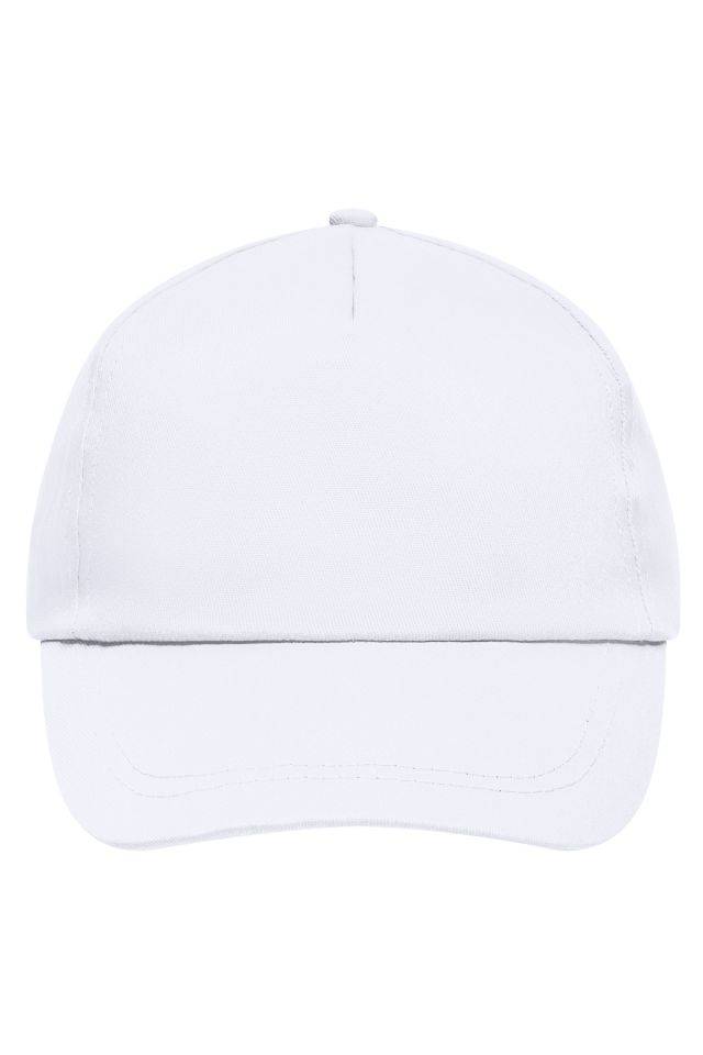 5 Panel Promo Cap Lightly Laminated Promo Cap mit leicht laminiertem Frontpanel weiß, Gr. one size