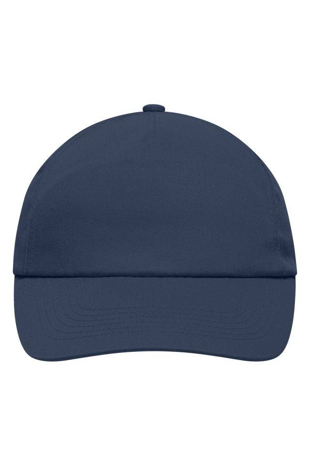 5 Panel Promo Cap Laminated Promo Cap mit Klappverstärkung im Frontpanel blau, Gr. one size