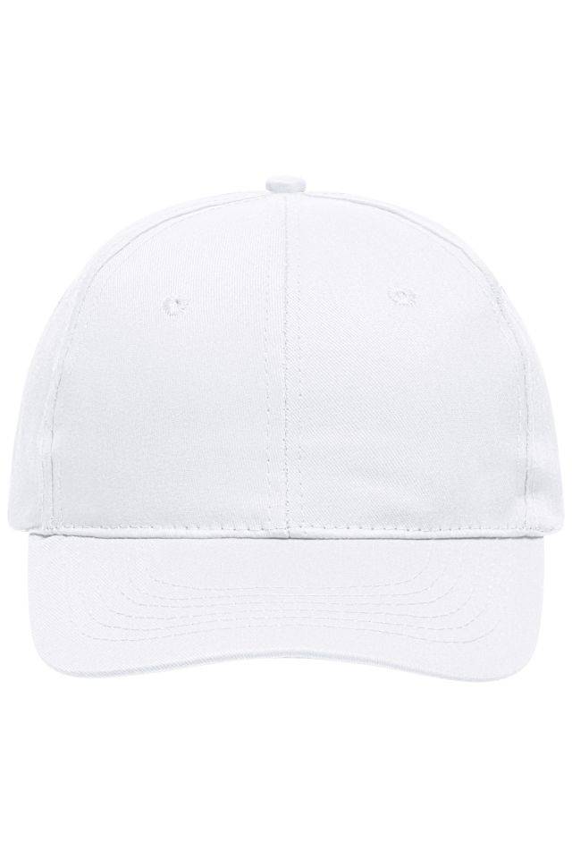 6 Panel Promo Cap Klassisches Promo Cap mit laminierten Frontpanels weiß, Gr. one size