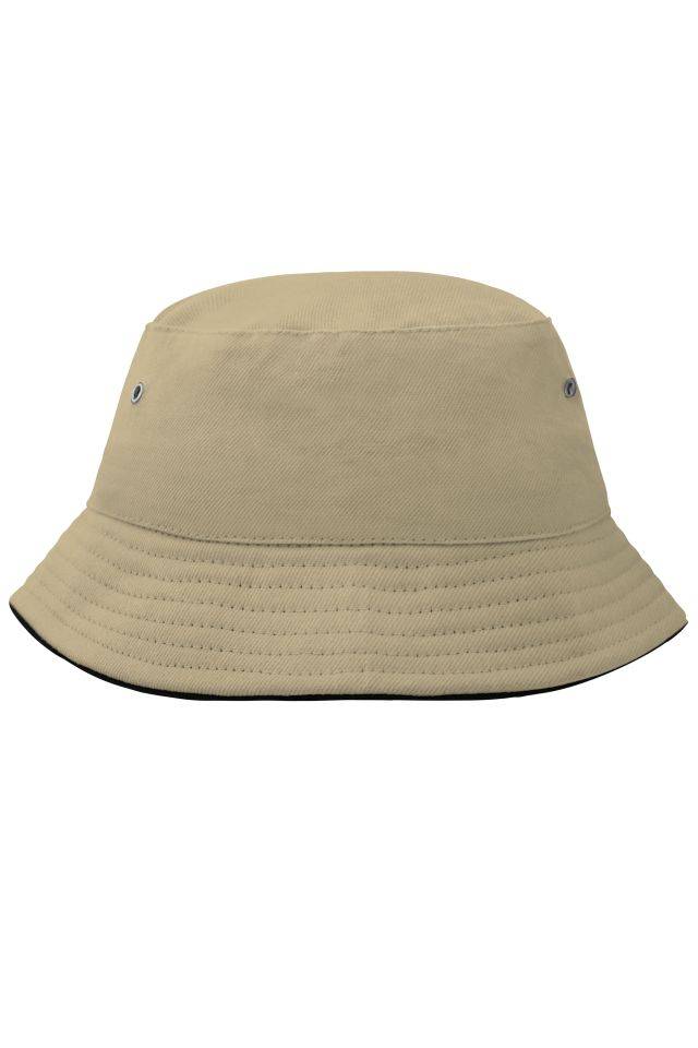 Fisherman Piping Hat for Kids Trendiger Kinderhut aus weicher Baumwolle schwarz/braun, Gr. one size