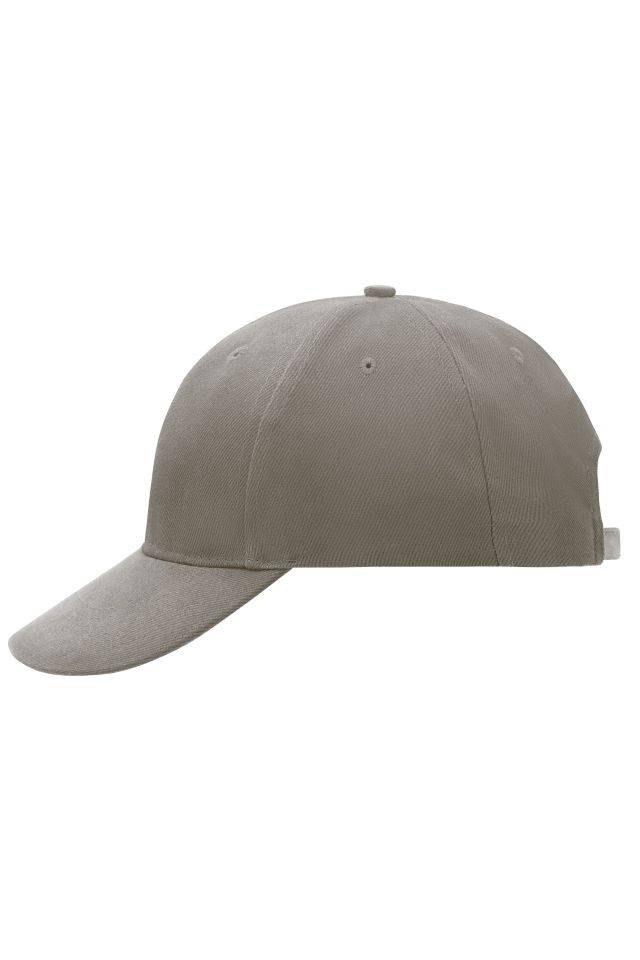 6 Panel Cap Laminated Klassisches Cap mit laminierten Frontpanels braun, Gr. one size