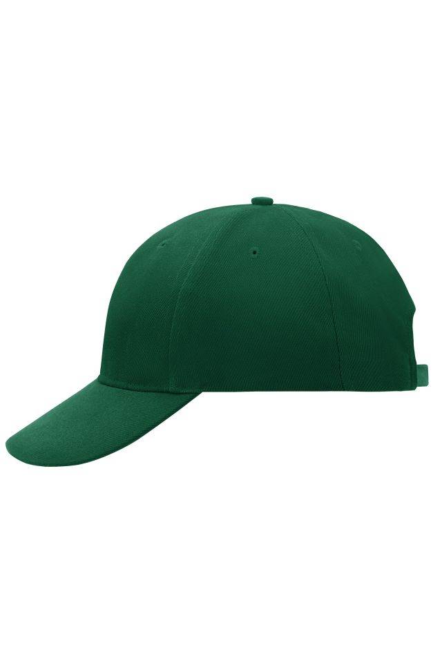 6 Panel Cap Laminated Klassisches Cap mit laminierten Frontpanels grün, Gr. one size
