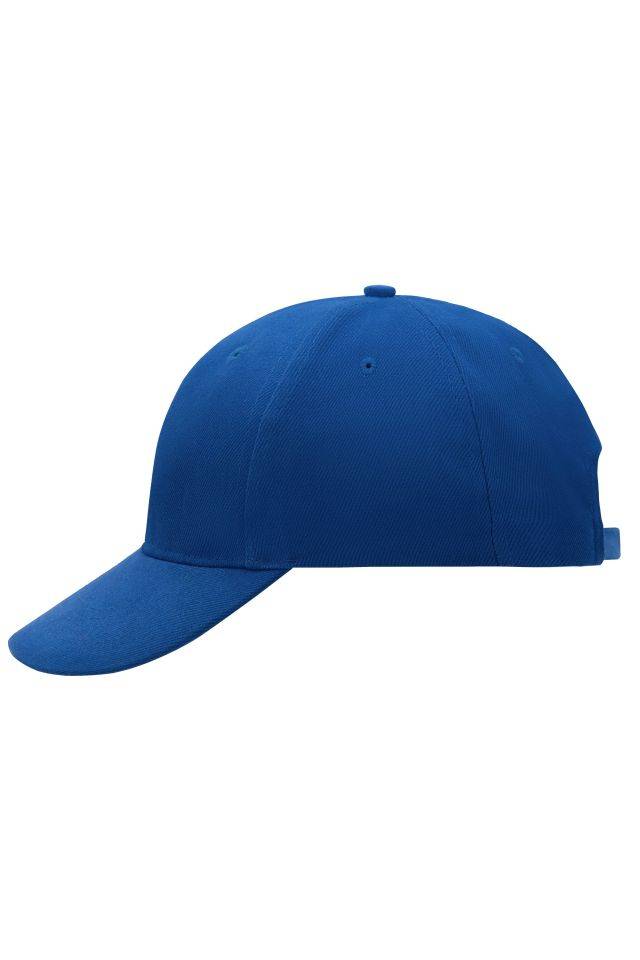 6 Panel Cap Laminated Klassisches Cap mit laminierten Frontpanels blau, Gr. one size
