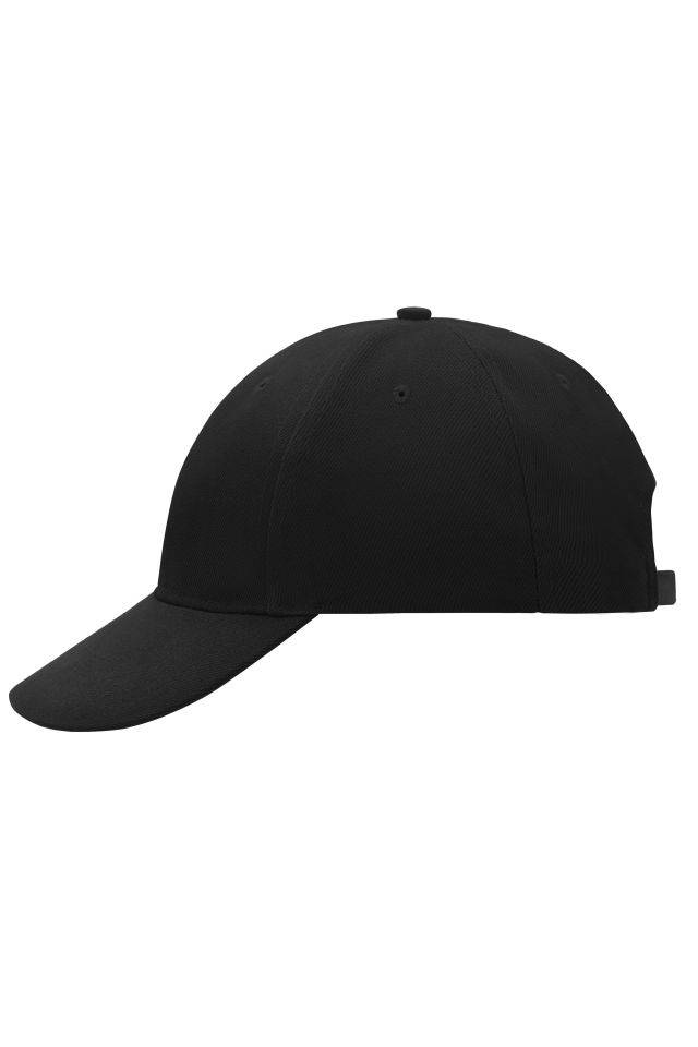 6 Panel Cap Low-Profile Klassisches 6 Panel Cap mit stirnanliegenden Frontpanels schwarz, Gr. one size