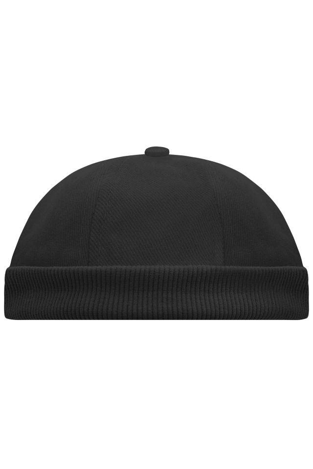 6 Panel Chef Cap Trendiges Cap ohne Schild schwarz, Gr. one size