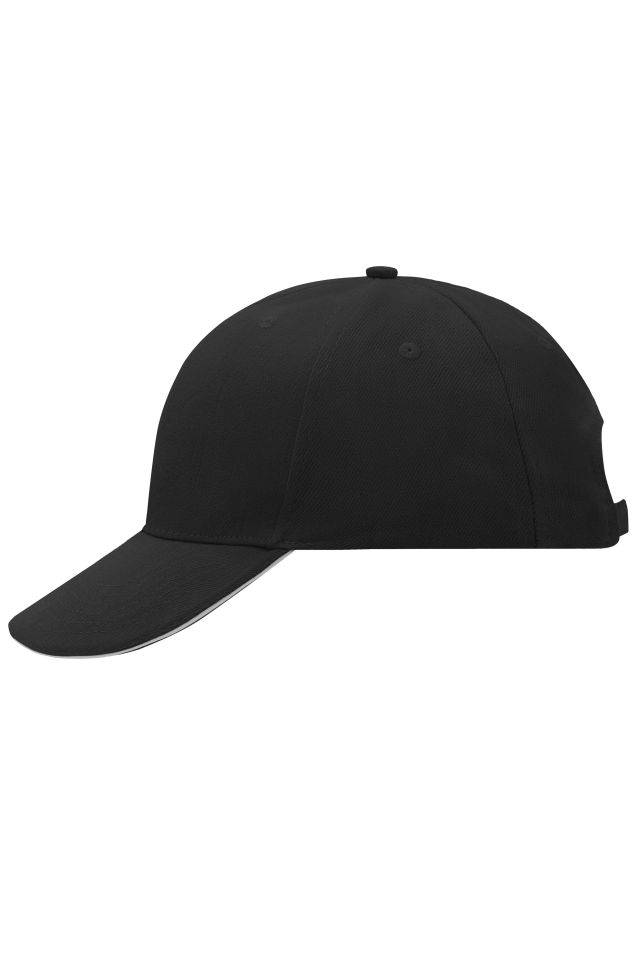 6 Panel Sandwich Cap Sandwich Cap in zahlreichen Farbvarianten schwarz/grau, Gr. one size
