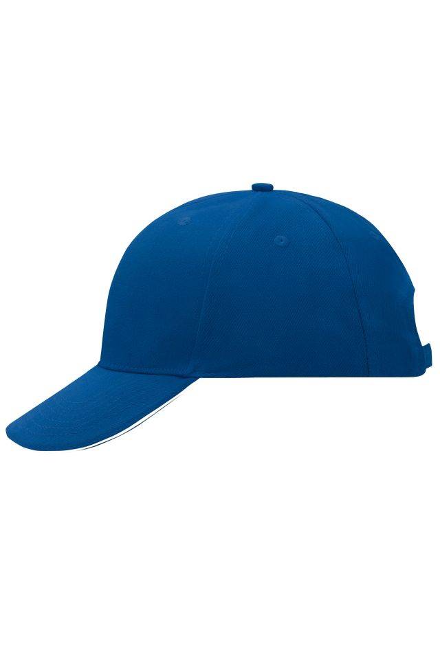 6 Panel Sandwich Cap Sandwich Cap in zahlreichen Farbvarianten weiß/blau, Gr. one size