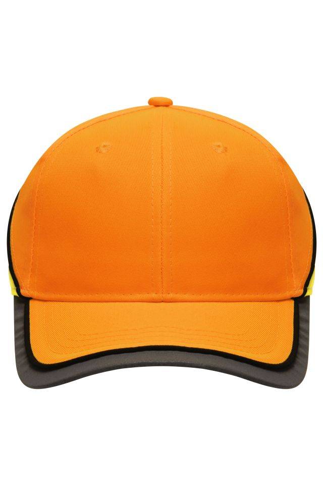 Neon-Cap Funktionelles 6 Panel Cap in auffälligen Neonfarben gelb/orange/neon, Gr. one size