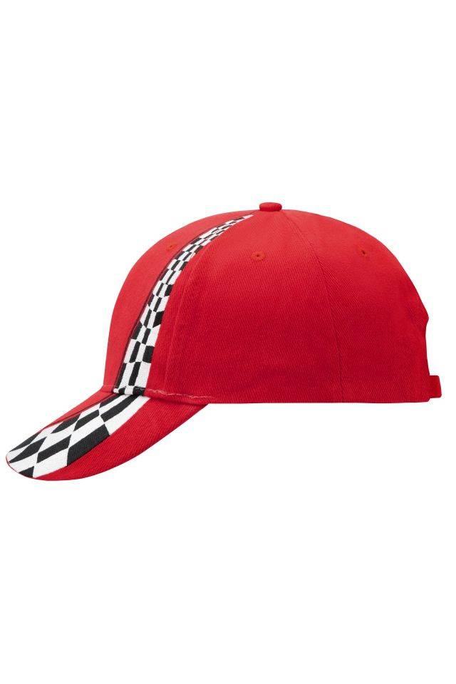 Racing Cap Hochwertiges 6 Panel Cap in attraktivem Racing-Design rot, Gr. one size