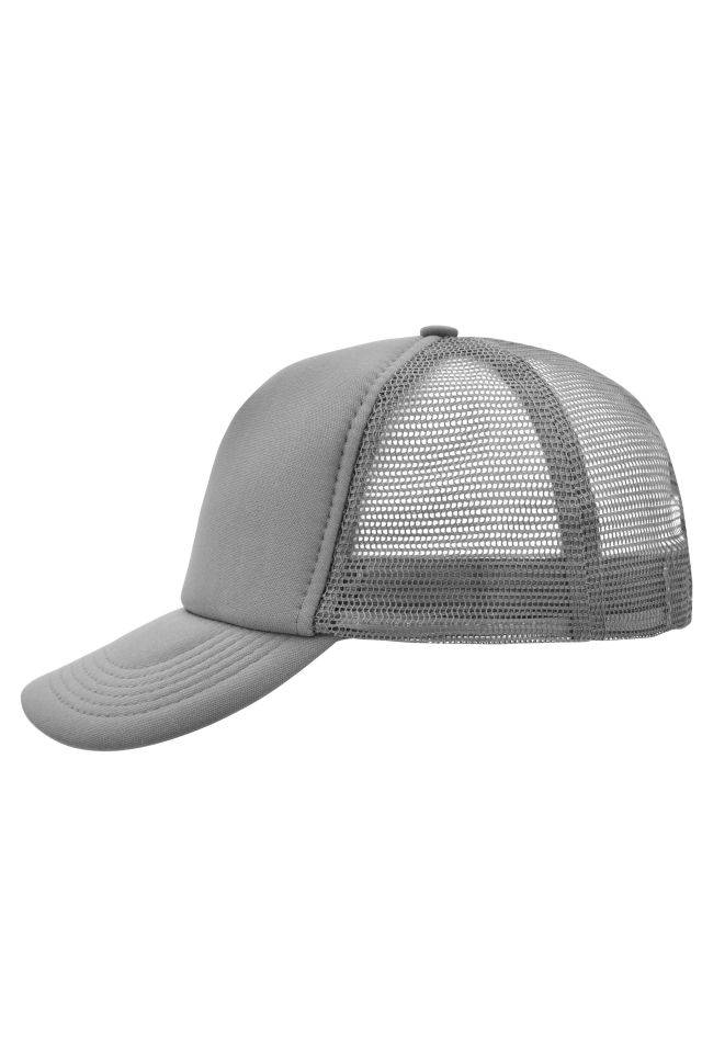 5 Panel Polyester Mesh Cap Trendiges 5 Panel Mesh Cap in zahlreichen Farbvarianten grau, Gr. one size
