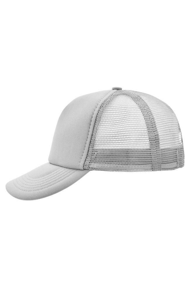 5 Panel Polyester Mesh Cap Trendiges 5 Panel Mesh Cap in zahlreichen Farbvarianten grau, Gr. one size