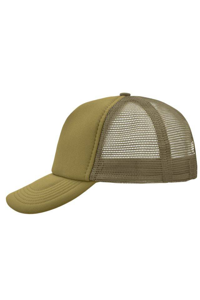 5 Panel Polyester Mesh Cap Trendiges 5 Panel Mesh Cap in zahlreichen Farbvarianten braun/grün/oliv, Gr. one size