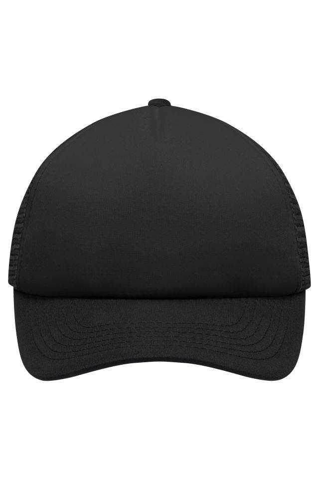 5 Panel Polyester Mesh Cap for Kids Trendiges 5 Panel Mesh Cap in zahlreichen Farbvarianten schwarz, Gr. one size