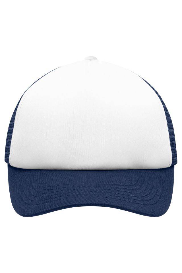 5 Panel Polyester Mesh Cap for Kids Trendiges 5 Panel Mesh Cap in zahlreichen Farbvarianten weiß/blau, Gr. one size