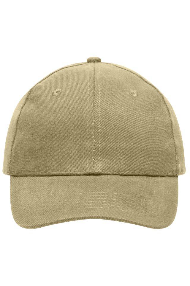 6 Panel Cap Heavy Cotton 6 Panel Cap braun, Gr. one size