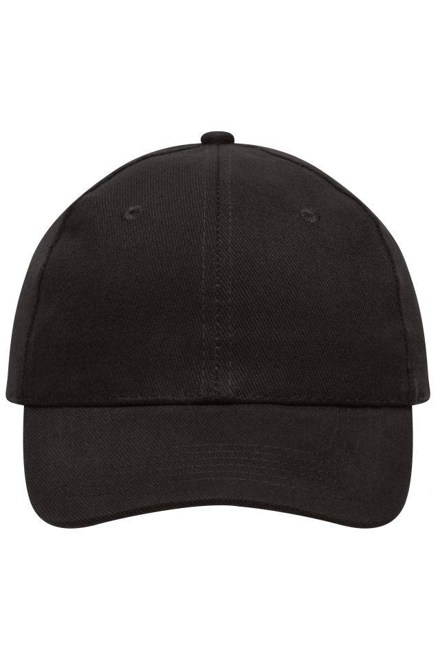 6 Panel Cap Heavy Cotton 6 Panel Cap schwarz, Gr. one size