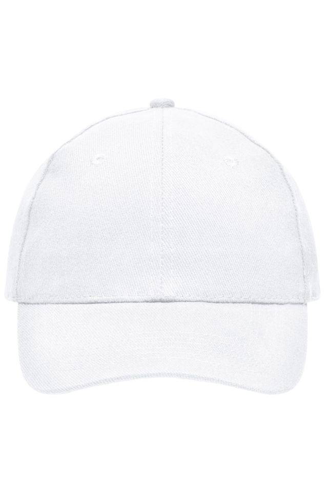 6 Panel Cap Heavy Cotton 6 Panel Cap weiß, Gr. one size