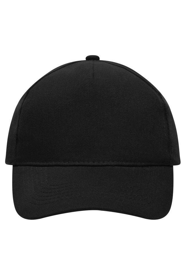 5 Panel Cap Heavy Cotton Klassisches Cap schwarz, Gr. one size