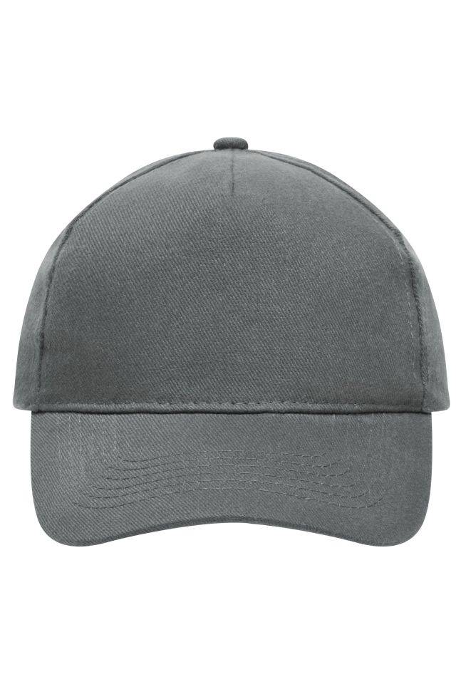 5 Panel Cap Heavy Cotton Klassisches Cap grau, Gr. one size