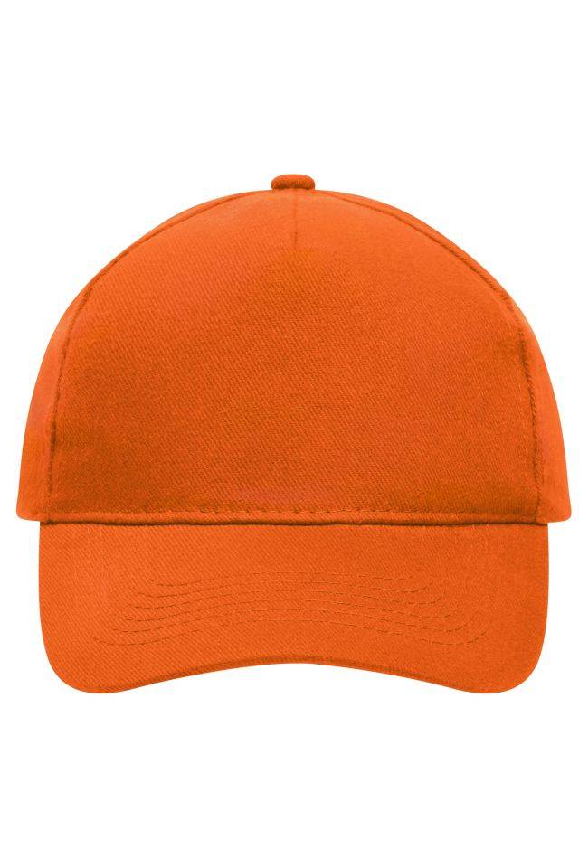 5 Panel Cap Heavy Cotton Klassisches Cap orange, Gr. one size