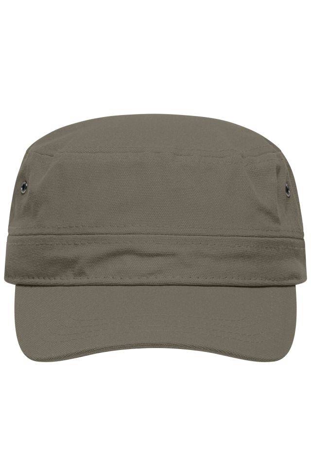 Military Cap Trendiges Cap im Military-Stil aus robustem Baumwollcanvas braun/grün/oliv, Gr. one size