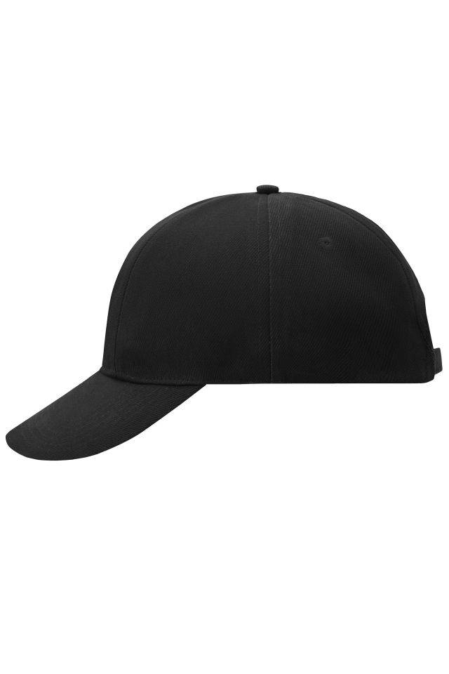 Turned 6 Panel Cap Laminated Originelles Cap mit verdrehten, gleich großen Panels schwarz, Gr. one size