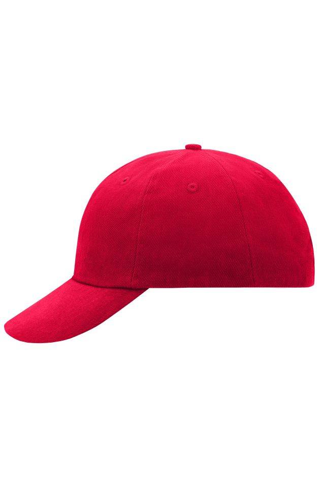 6 Panel Raver Cap Klassisches Allround-Cap in zahlreichen Farbvarianten rot, Gr. one size
