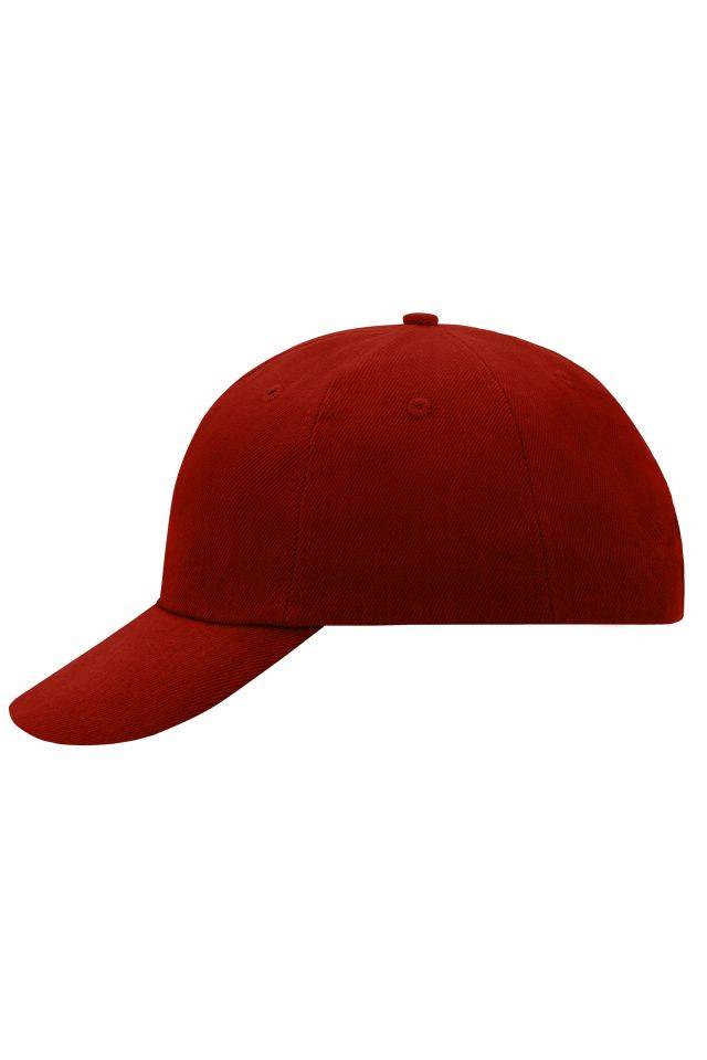 6 Panel Raver Cap Klassisches Allround-Cap in zahlreichen Farbvarianten rot/weinrot, Gr. one size