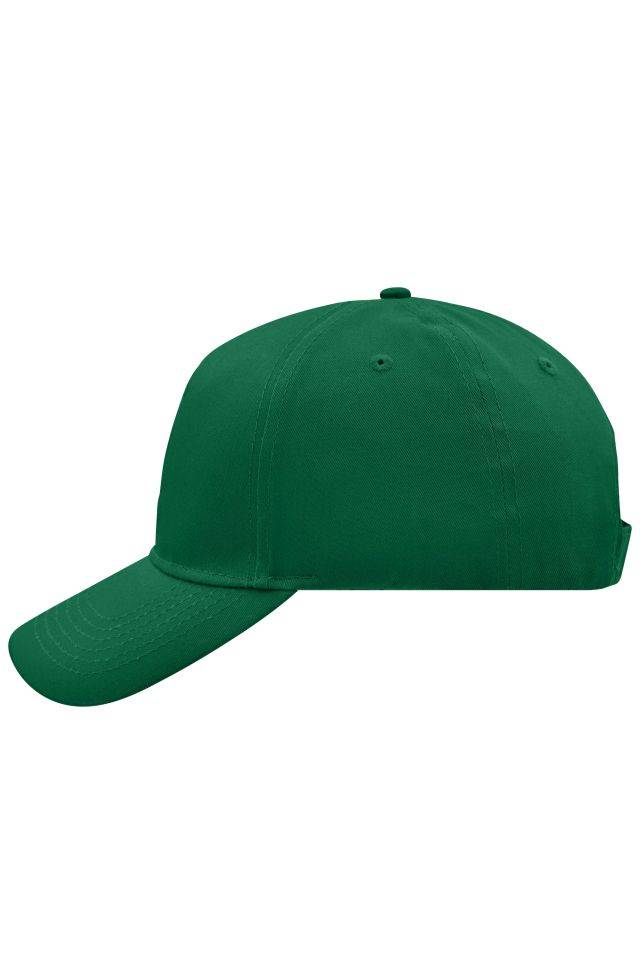 5 Panel Cap 5 Panel Cap mit ungebürsteter Oberfläche grün, Gr. one size