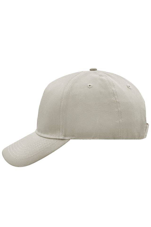 5 Panel Cap 5 Panel Cap mit ungebürsteter Oberfläche braun, Gr. one size