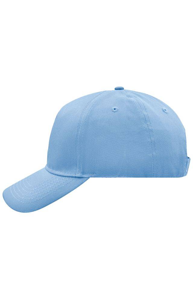5 Panel Cap 5 Panel Cap mit ungebürsteter Oberfläche blau, Gr. one size