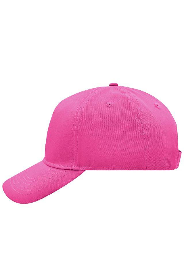 5 Panel Cap 5 Panel Cap mit ungebürsteter Oberfläche pink, Gr. one size