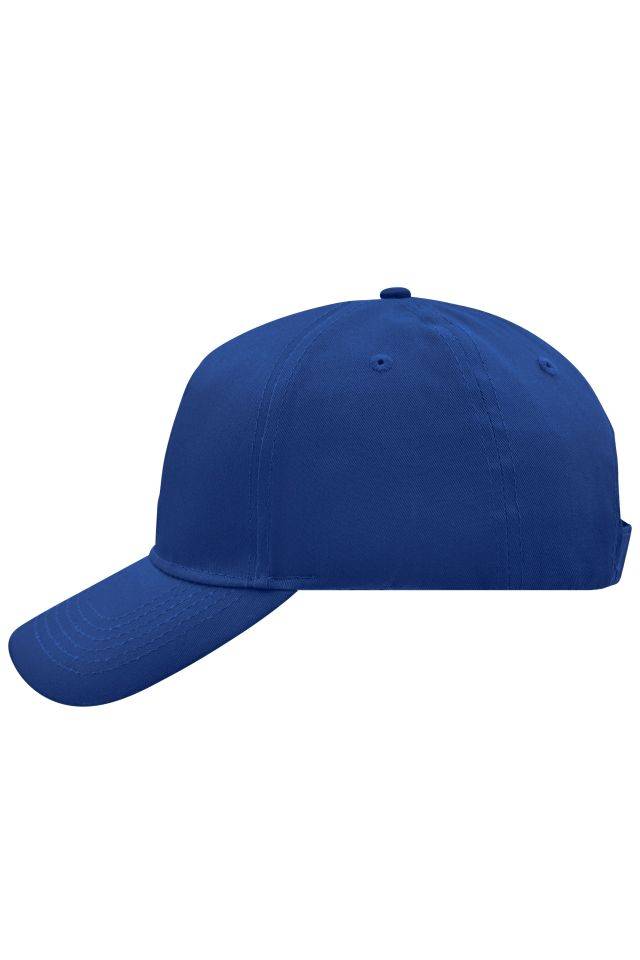 5 Panel Cap 5 Panel Cap mit ungebürsteter Oberfläche blau, Gr. one size