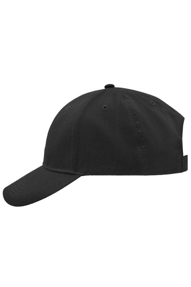 Brushed 6 Panel Cap Klassisches 6 Panel Cap mit gebürsteter Oberfläche schwarz, Gr. one size